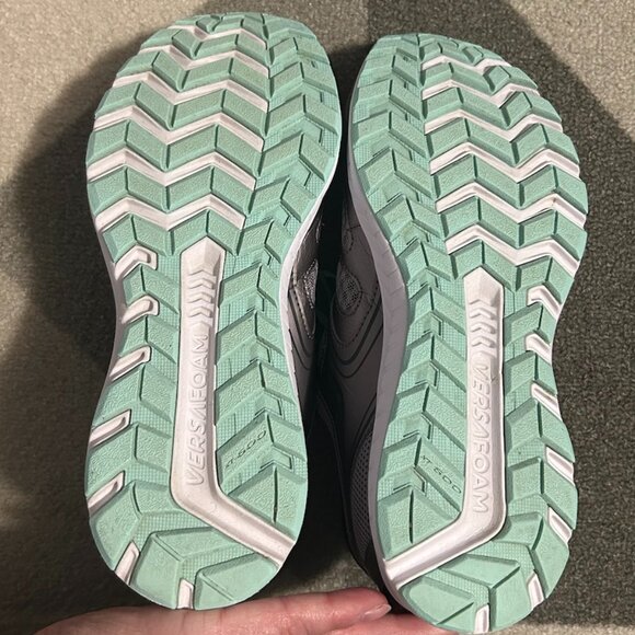 Saucony Versa Foam Cohesion 12 Gray/Seafoam Running Sneakers Women's 8W - Picture 11 of 12